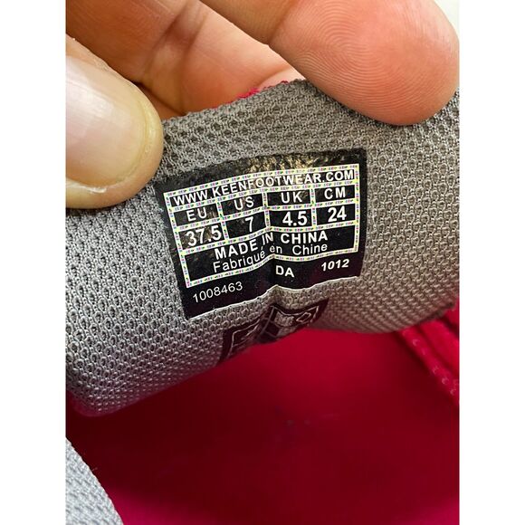 Keen Women's Sneaker Running Trail Hiking Synthetic US 7 Red Comfort Shoes - Picture 7 of 9